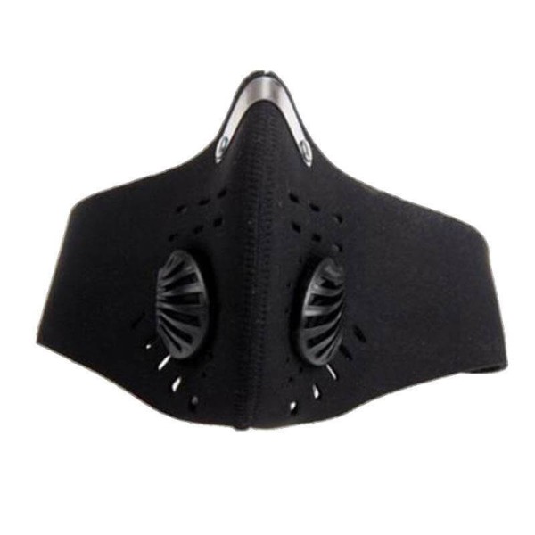 Neoprene face protection mask, for paintball, ski, motorcycling, hunting, model NN01, black color